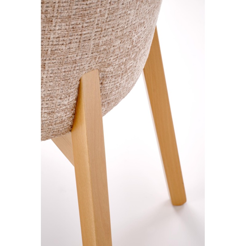 'BASSO Natural Oak Chair / Upholstery: CREMONA 14' 'BASSO Natural Oak Chair / Upholstery: CREMONA 14'