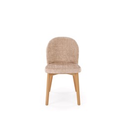 'BASSO Natural Oak Chair / Upholstery: CREMONA 14' 'BASSO Natural Oak Chair / Upholstery: CREMONA 14'