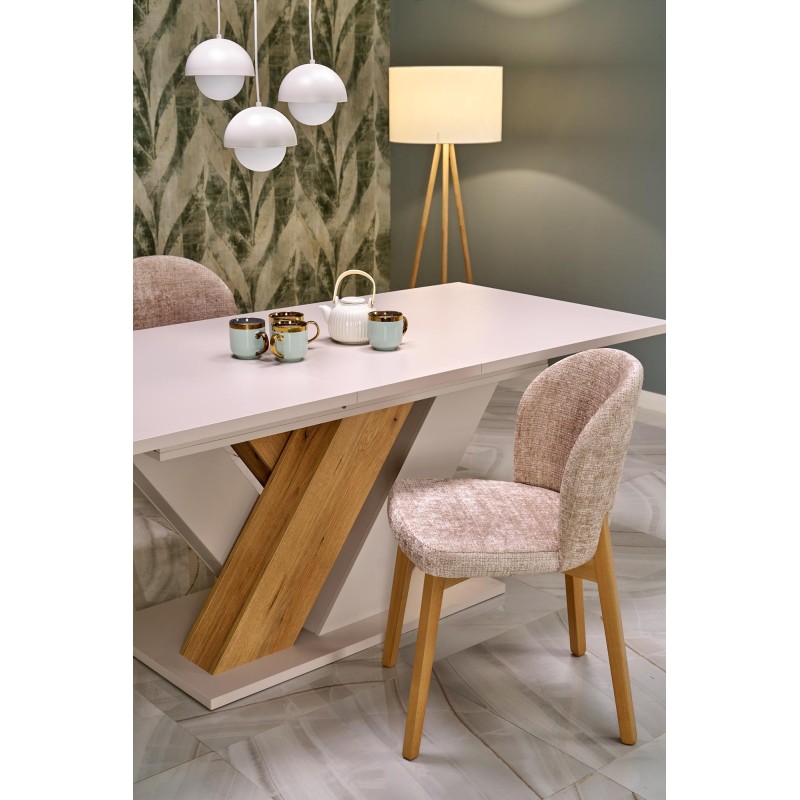 'BASSO Natural Oak Chair / Upholstery: CREMONA 14' 'BASSO Natural Oak Chair / Upholstery: CREMONA 14'
