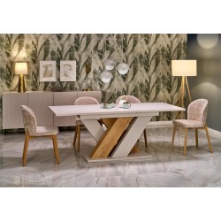 'BASSO Natural Oak Chair / Upholstery: CREMONA 14' 'BASSO Natural Oak Chair / Upholstery: CREMONA 14'