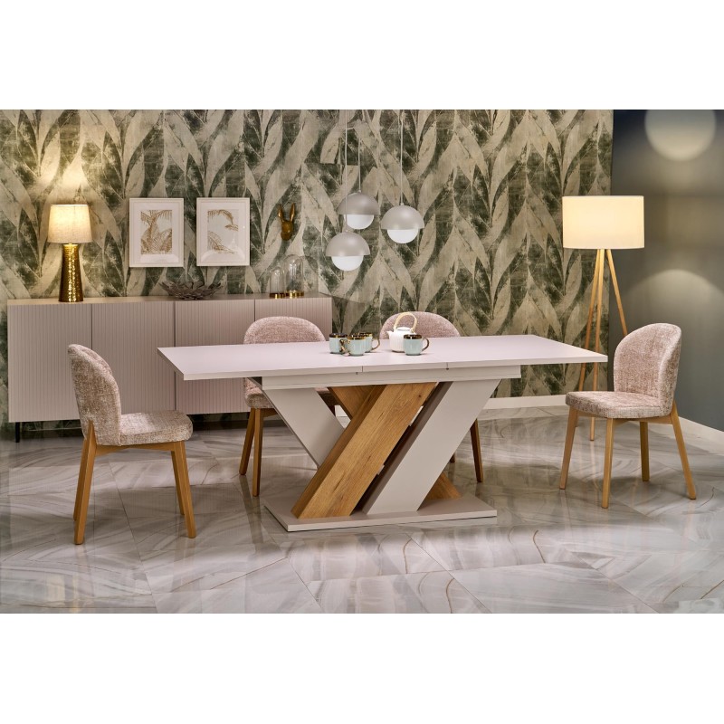 'BASSO Natural Oak Chair / Upholstery: CREMONA 14' 'BASSO Natural Oak Chair / Upholstery: CREMONA 14'