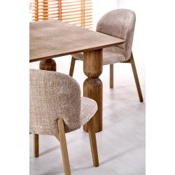 'BASSO Natural Oak Chair / Upholstery: CREMONA 14' 'BASSO Natural Oak Chair / Upholstery: CREMONA 14'