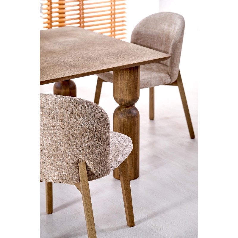 'BASSO Natural Oak Chair / Upholstery: CREMONA 14' 'BASSO Natural Oak Chair / Upholstery: CREMONA 14'