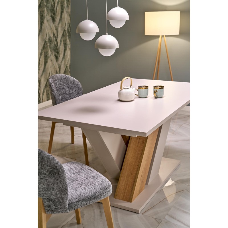 'BASSO Natural Oak Chair / Upholstery: CREMONA 96' 'BASSO Natural Oak Chair / Upholstery: CREMONA 96'