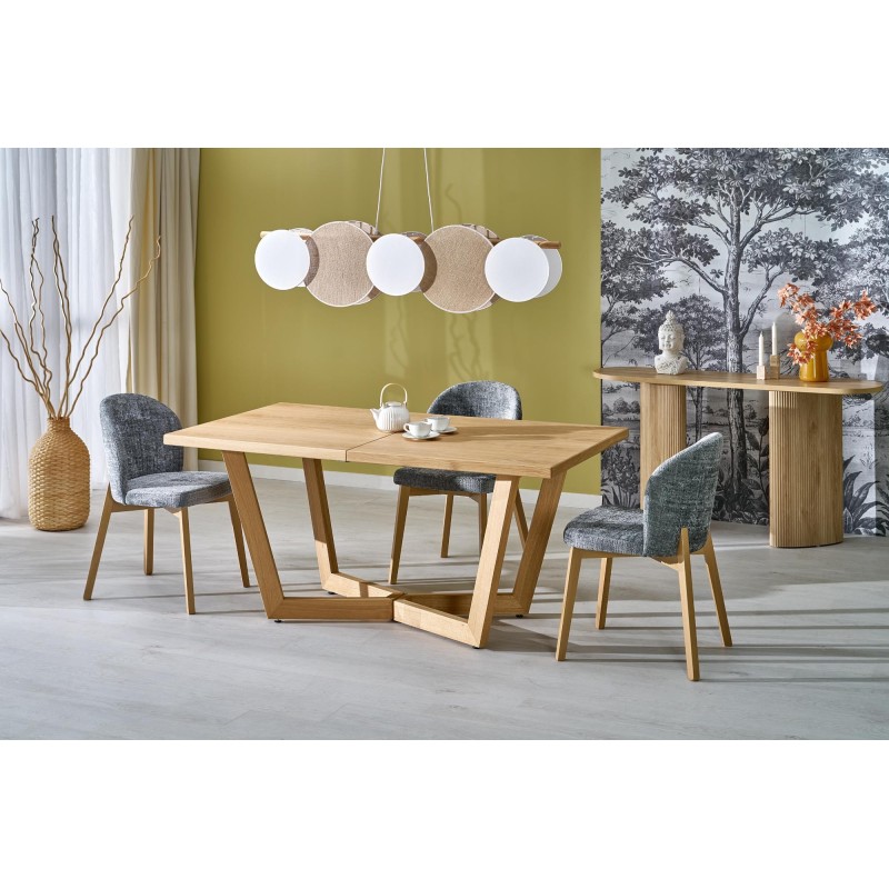 'BASSO Natural Oak Chair / Upholstery: CREMONA 96' 'BASSO Natural Oak Chair / Upholstery: CREMONA 96'