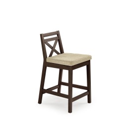 'BORYS LOW Low Bar Chair in Dark Walnut / Lars 07 Upholstery'
