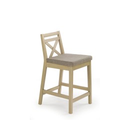 'BORYS LOW Sonoma Oak Low Bar Chair / Inari 23 Upholstery'