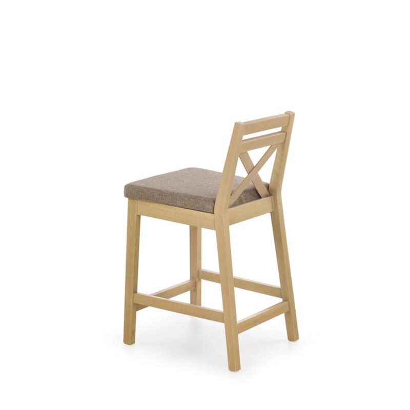'BORYS LOW Sonoma Oak Low Bar Chair / Inari 23 Upholstery' 'BORYS LOW Sonoma Oak Low Bar Chair / Inari 23 Upholstery'
