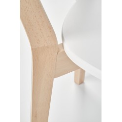 BUGGI krzesło naturalny / biały (1p 2szt) BUGGI krzesło naturalny / biały (1p 2szt)