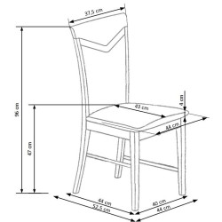 CITRONE krzesło olcha / tap: MESH 6 (1p 2szt) CITRONE krzesło olcha / tap: MESH 6 (1p 2szt)