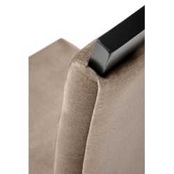 'CLARION 2 Black Chair / Upholstery: MONOLITH 09' 'CLARION 2 Black Chair / Upholstery: MONOLITH 09'
