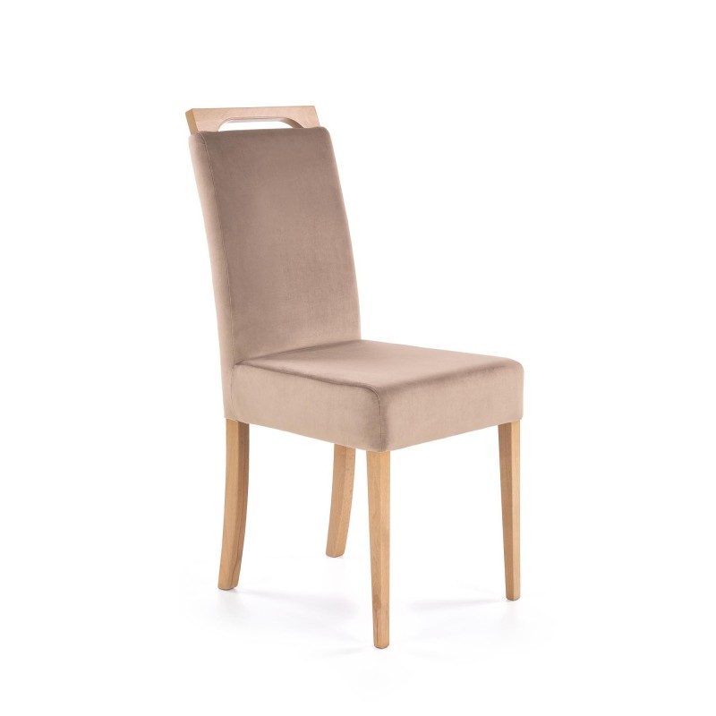 'CLARION Honey Oak Chair / Upholstery: MONOLITH 09'