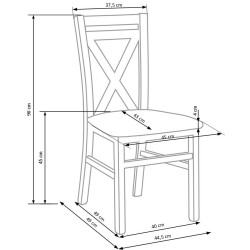 'DARIUSZ 2 Sonoma Oak Chair' 'DARIUSZ 2 Sonoma Oak Chair'