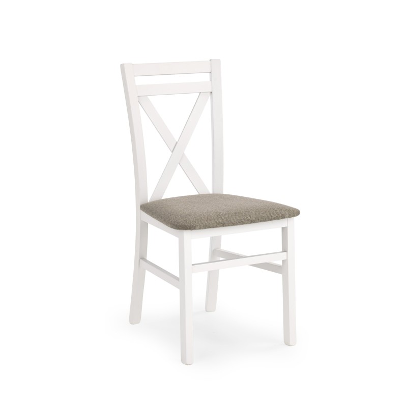 'DARIUSZ White Chair / Upholstery: Inari 23' 'DARIUSZ White Chair / Upholstery: Inari 23'