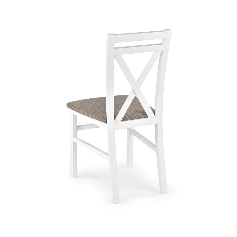 'DARIUSZ White Chair / Upholstery: Inari 23' 'DARIUSZ White Chair / Upholstery: Inari 23'