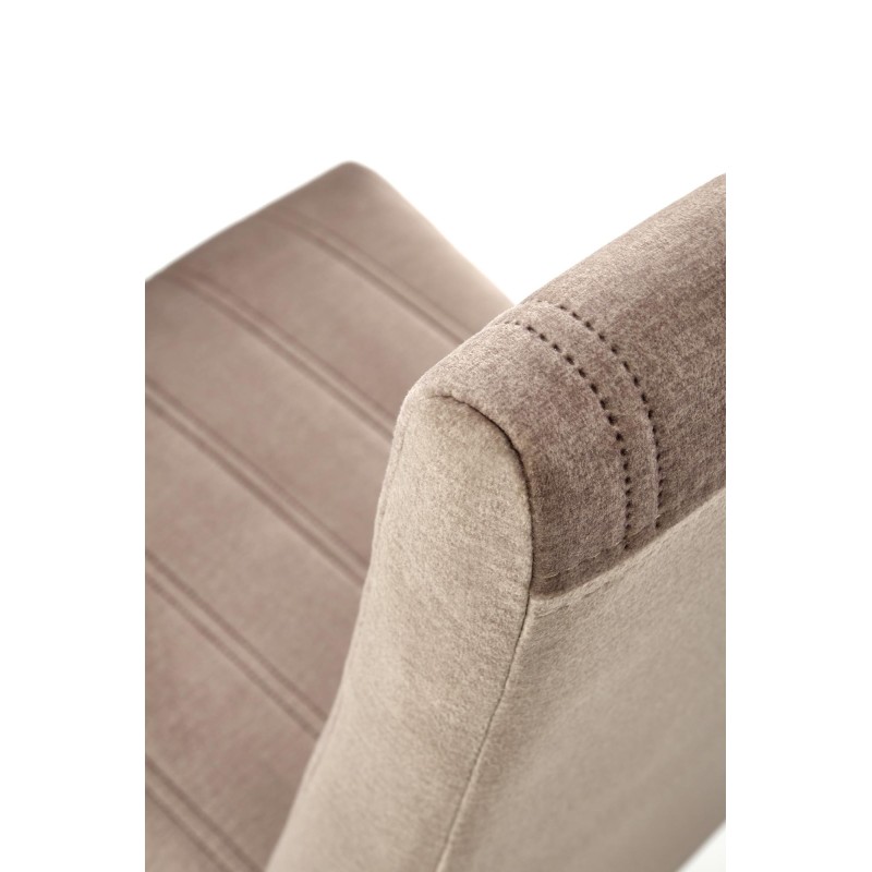 'DIEGO 2 Black Chair / Quilted Velvet Upholstery Stripes - MONOLITH 09' 'DIEGO 2 Black Chair / Quilted Velvet Upholstery Stripes - MONOLITH 09'