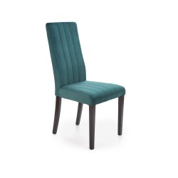 'DIEGO 2 Black Chair / Quilted Velvet Upholstery Stripes - MONOLITH 37'