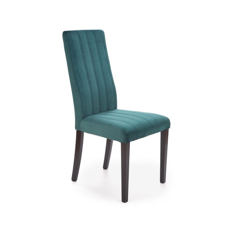 'DIEGO 2 Black Chair / Quilted Velvet Upholstery Stripes - MONOLITH 37' 'DIEGO 2 Black Chair / Quilted Velvet Upholstery Stripes - MONOLITH 37'