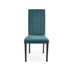 'DIEGO 2 Black Chair / Quilted Velvet Upholstery Stripes - MONOLITH 37' 'DIEGO 2 Black Chair / Quilted Velvet Upholstery Stripes - MONOLITH 37'