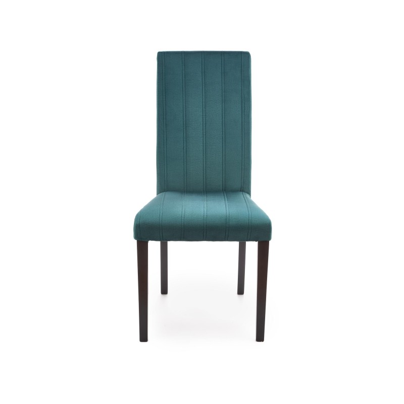 'DIEGO 2 Black Chair / Quilted Velvet Upholstery Stripes - MONOLITH 37' 'DIEGO 2 Black Chair / Quilted Velvet Upholstery Stripes - MONOLITH 37'