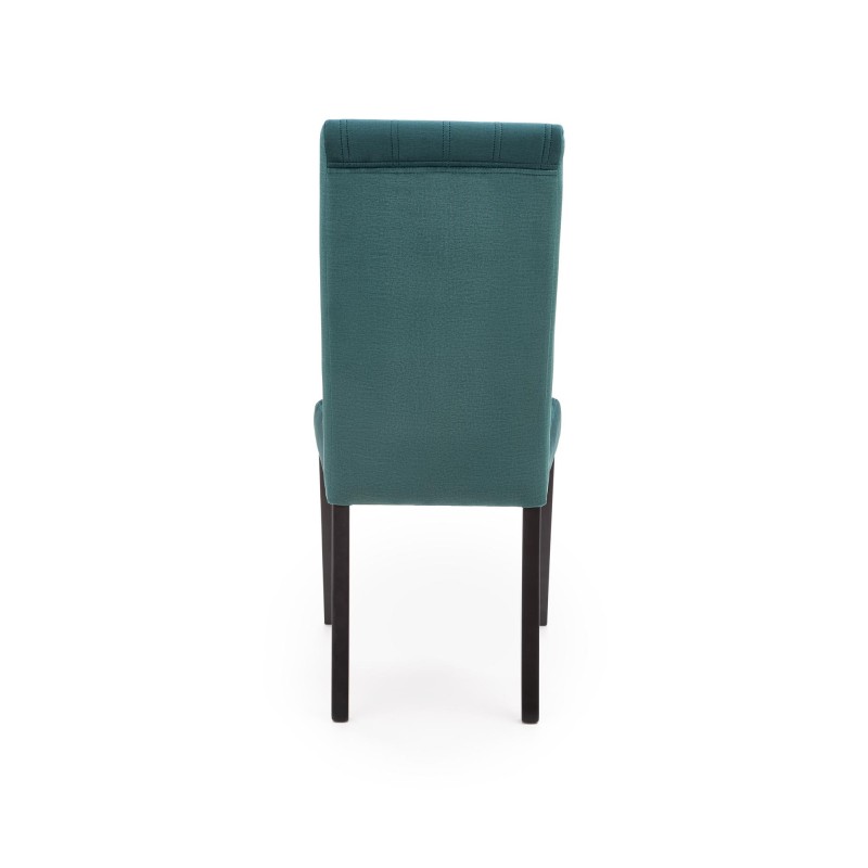 'DIEGO 2 Black Chair / Quilted Velvet Upholstery Stripes - MONOLITH 37' 'DIEGO 2 Black Chair / Quilted Velvet Upholstery Stripes - MONOLITH 37'