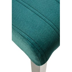 'DIEGO 2 Black Chair / Quilted Velvet Upholstery Stripes - MONOLITH 37' 'DIEGO 2 Black Chair / Quilted Velvet Upholstery Stripes - MONOLITH 37'