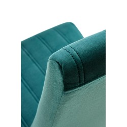 'DIEGO 2 Black Chair / Quilted Velvet Upholstery Stripes - MONOLITH 37' 'DIEGO 2 Black Chair / Quilted Velvet Upholstery Stripes - MONOLITH 37'