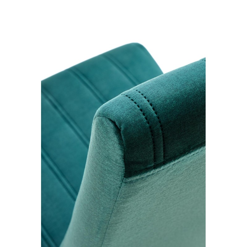 'DIEGO 2 Black Chair / Quilted Velvet Upholstery Stripes - MONOLITH 37' 'DIEGO 2 Black Chair / Quilted Velvet Upholstery Stripes - MONOLITH 37'