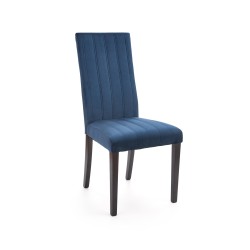 'DIEGO 2 Black Chair / Quilted Velvet Upholstery Stripes - MONOLITH 77'