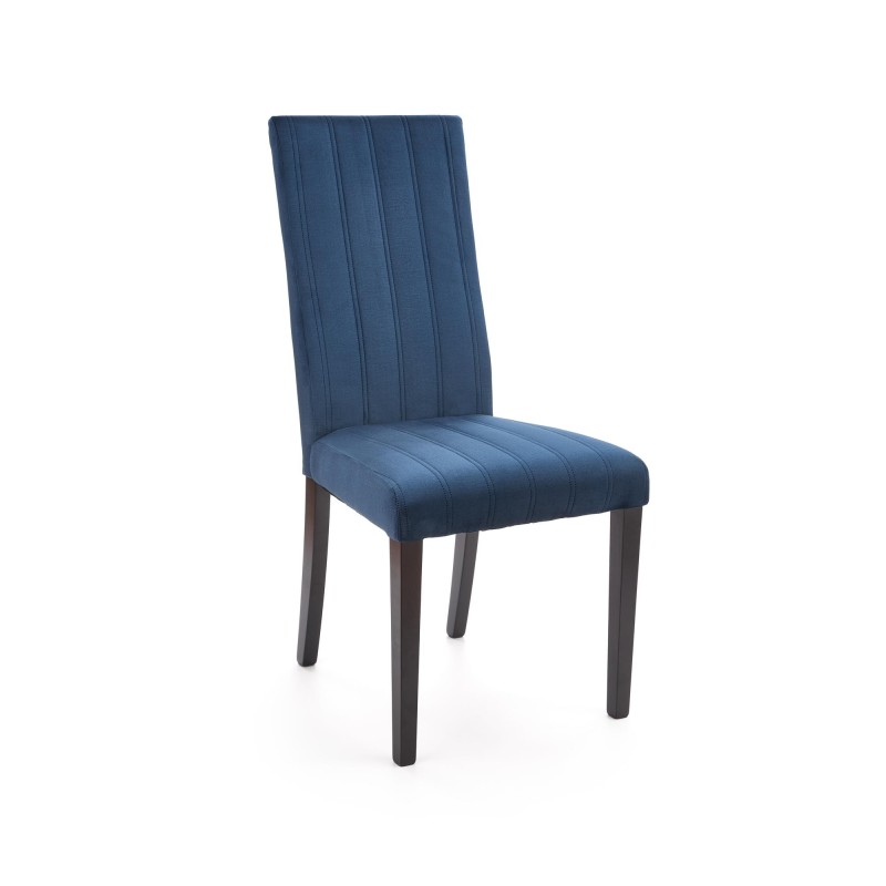 'DIEGO 2 Black Chair / Quilted Velvet Upholstery Stripes - MONOLITH 77' 'DIEGO 2 Black Chair / Quilted Velvet Upholstery Stripes - MONOLITH 77'