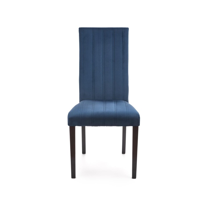 'DIEGO 2 Black Chair / Quilted Velvet Upholstery Stripes - MONOLITH 77' 'DIEGO 2 Black Chair / Quilted Velvet Upholstery Stripes - MONOLITH 77'