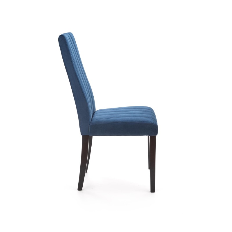 'DIEGO 2 Black Chair / Quilted Velvet Upholstery Stripes - MONOLITH 77' 'DIEGO 2 Black Chair / Quilted Velvet Upholstery Stripes - MONOLITH 77'