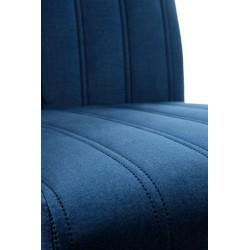 'DIEGO 2 Black Chair / Quilted Velvet Upholstery Stripes - MONOLITH 77' 'DIEGO 2 Black Chair / Quilted Velvet Upholstery Stripes - MONOLITH 77'