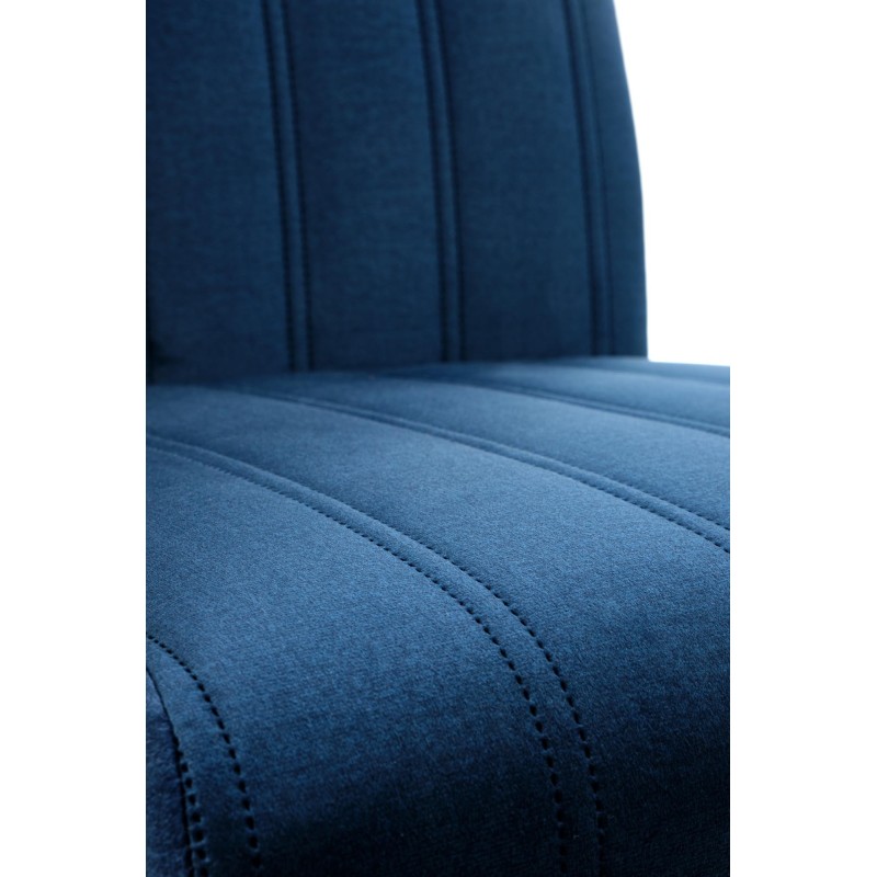 'DIEGO 2 Black Chair / Quilted Velvet Upholstery Stripes - MONOLITH 77' 'DIEGO 2 Black Chair / Quilted Velvet Upholstery Stripes - MONOLITH 77'