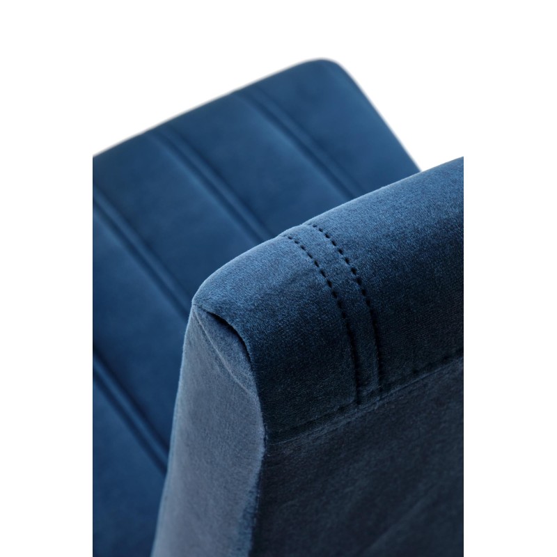'DIEGO 2 Black Chair / Quilted Velvet Upholstery Stripes - MONOLITH 77' 'DIEGO 2 Black Chair / Quilted Velvet Upholstery Stripes - MONOLITH 77'