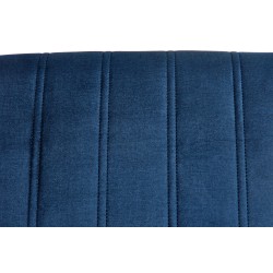 'DIEGO 2 Black Chair / Quilted Velvet Upholstery Stripes - MONOLITH 77' 'DIEGO 2 Black Chair / Quilted Velvet Upholstery Stripes - MONOLITH 77'