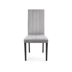 'DIEGO 2 Black Chair / Quilted Velvet Upholstery Stripes - MONOLITH 85' 'DIEGO 2 Black Chair / Quilted Velvet Upholstery Stripes - MONOLITH 85'