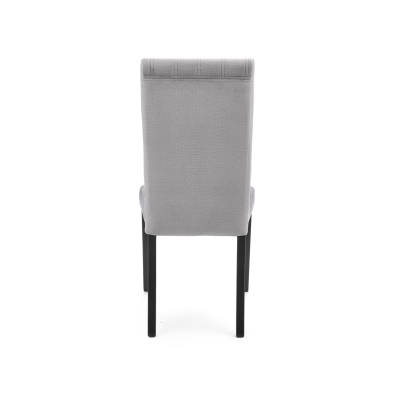 'DIEGO 2 Black Chair / Quilted Velvet Upholstery Stripes - MONOLITH 85' 'DIEGO 2 Black Chair / Quilted Velvet Upholstery Stripes - MONOLITH 85'