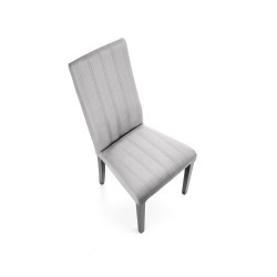 'DIEGO 2 Black Chair / Quilted Velvet Upholstery Stripes - MONOLITH 85' 'DIEGO 2 Black Chair / Quilted Velvet Upholstery Stripes - MONOLITH 85'