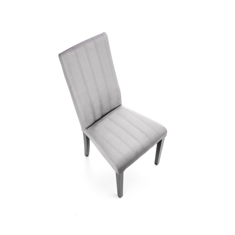 'DIEGO 2 Black Chair / Quilted Velvet Upholstery Stripes - MONOLITH 85' 'DIEGO 2 Black Chair / Quilted Velvet Upholstery Stripes - MONOLITH 85'