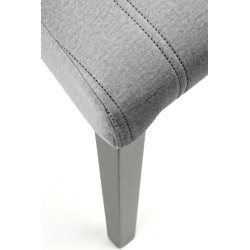 'DIEGO 2 Black Chair / Quilted Velvet Upholstery Stripes - MONOLITH 85' 'DIEGO 2 Black Chair / Quilted Velvet Upholstery Stripes - MONOLITH 85'