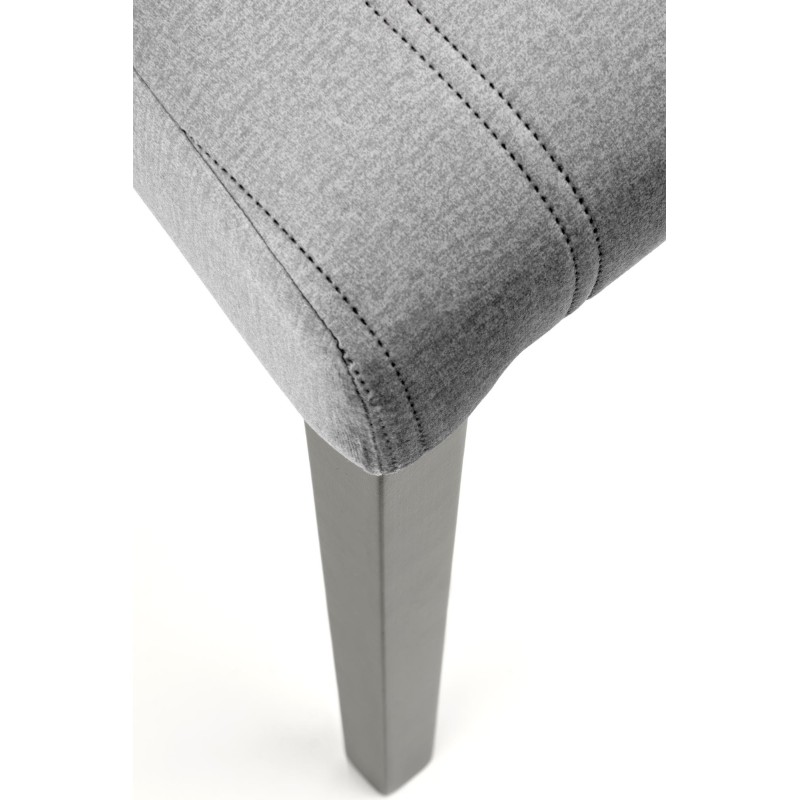 'DIEGO 2 Black Chair / Quilted Velvet Upholstery Stripes - MONOLITH 85' 'DIEGO 2 Black Chair / Quilted Velvet Upholstery Stripes - MONOLITH 85'