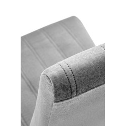 'DIEGO 2 Black Chair / Quilted Velvet Upholstery Stripes - MONOLITH 85' 'DIEGO 2 Black Chair / Quilted Velvet Upholstery Stripes - MONOLITH 85'
