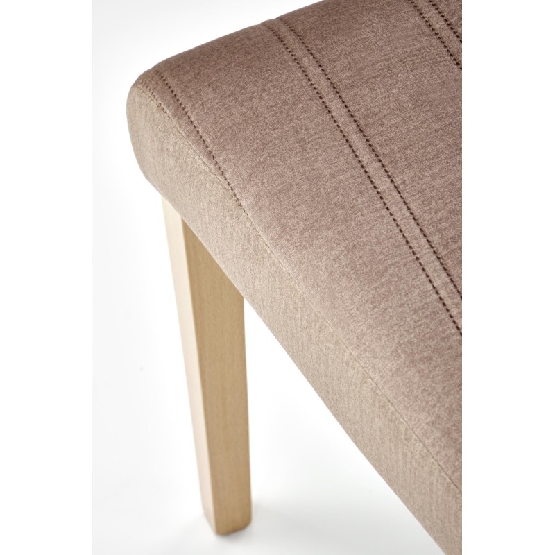 'DIEGO 3 Honey Oak Chair / Quilted Velvet Stripes - MONOLITH 09' 'DIEGO 3 Honey Oak Chair / Quilted Velvet Stripes - MONOLITH 09'