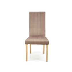 'DIEGO 3 Honey Oak Chair / Quilted Velvet Stripes - MONOLITH 09' 'DIEGO 3 Honey Oak Chair / Quilted Velvet Stripes - MONOLITH 09'