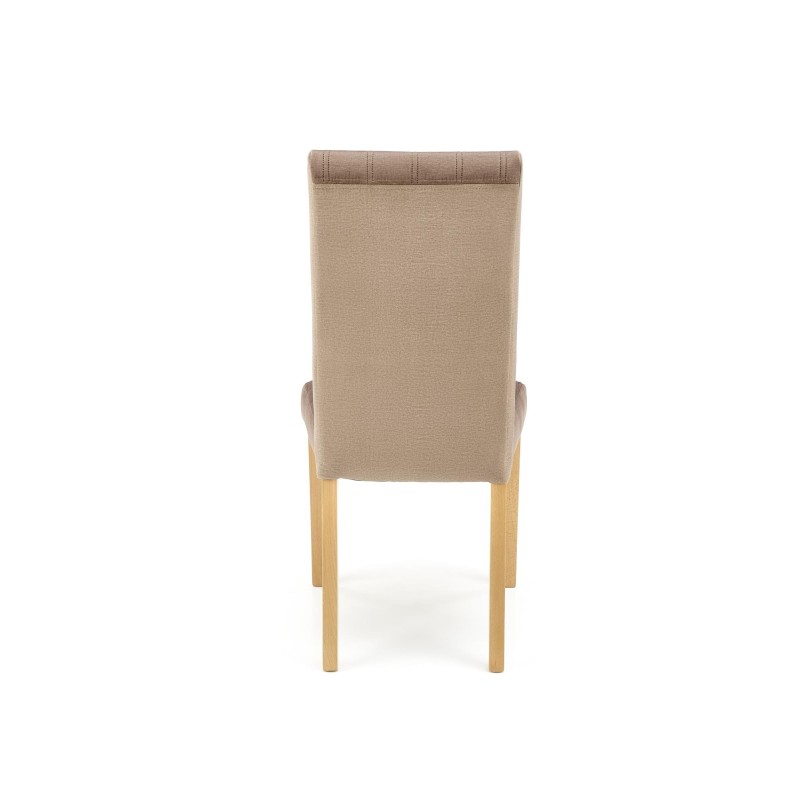 'DIEGO 3 Honey Oak Chair / Quilted Velvet Stripes - MONOLITH 09' 'DIEGO 3 Honey Oak Chair / Quilted Velvet Stripes - MONOLITH 09'