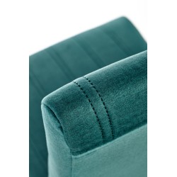 'DIEGO 3 Honey Oak Chair / Quilted Velvet Stripes - MONOLITH 37' 'DIEGO 3 Honey Oak Chair / Quilted Velvet Stripes - MONOLITH 37'