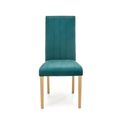 'DIEGO 3 Honey Oak Chair / Quilted Velvet Stripes - MONOLITH 37' 'DIEGO 3 Honey Oak Chair / Quilted Velvet Stripes - MONOLITH 37'