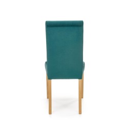 'DIEGO 3 Honey Oak Chair / Quilted Velvet Stripes - MONOLITH 37' 'DIEGO 3 Honey Oak Chair / Quilted Velvet Stripes - MONOLITH 37'