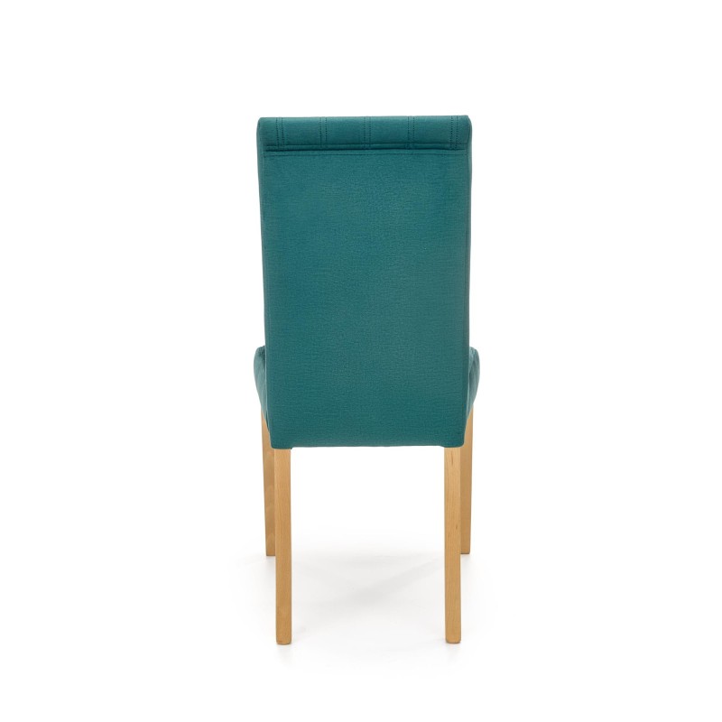 'DIEGO 3 Honey Oak Chair / Quilted Velvet Stripes - MONOLITH 37' 'DIEGO 3 Honey Oak Chair / Quilted Velvet Stripes - MONOLITH 37'